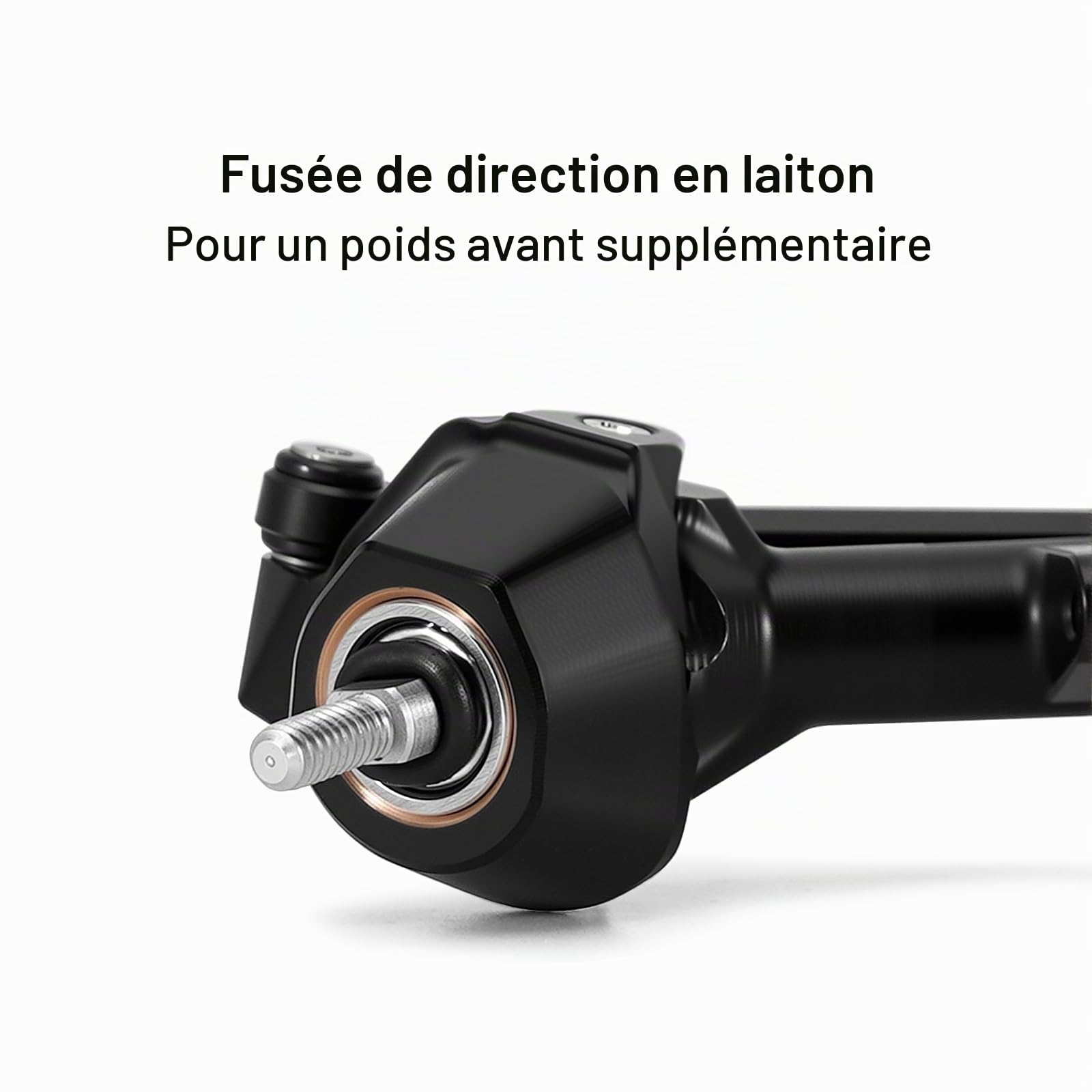 INJORA Essieux Planet +3mm avec Fusées d'essieu en Laiton pour 1/30 Axial SCX30