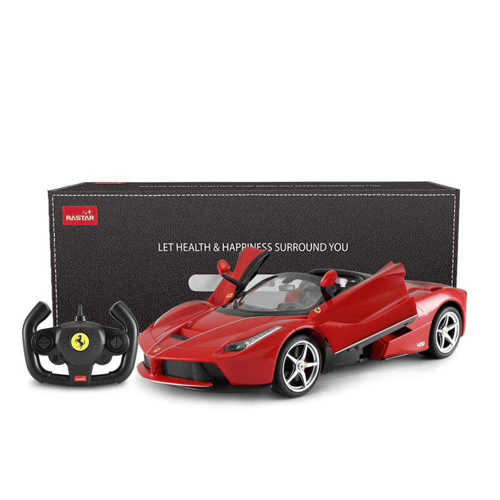 RASTAR - Auto radiocomandata da drifting, modello Ferrari LaFerrari Aperta, in scala 1:14, cabriolet, portiere apribili, luci funzionanti