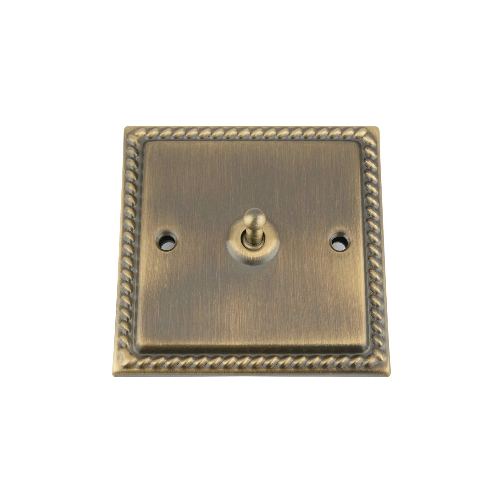 A5 Products Brass Antique Georgian Intermediate Toggle Switch 1 Gang