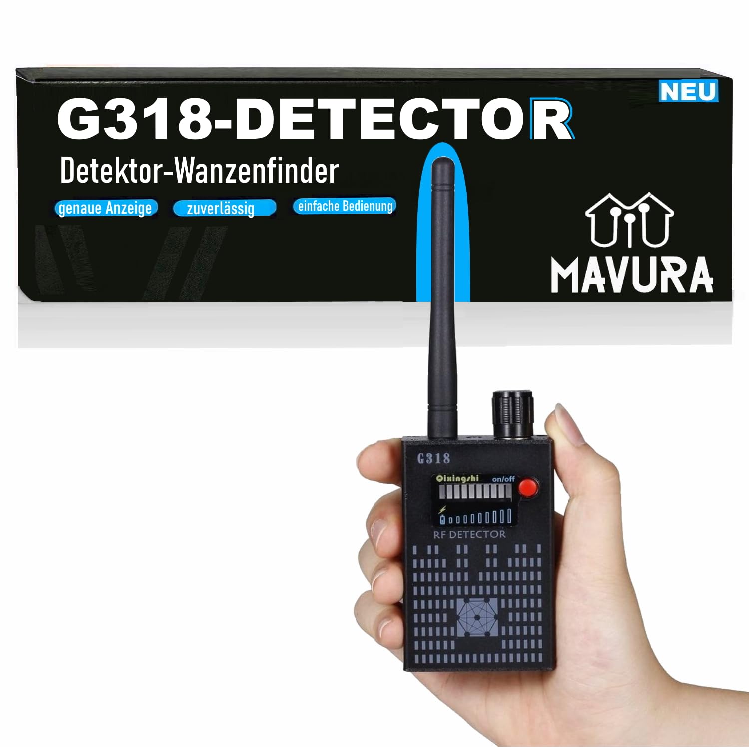 G318-DETECOR Super-Detektor G318 Tracker GPS Detector de chinches GPS (detector de chinches radio teléfono móvil Smartphone WiFi cámara vigilancia)