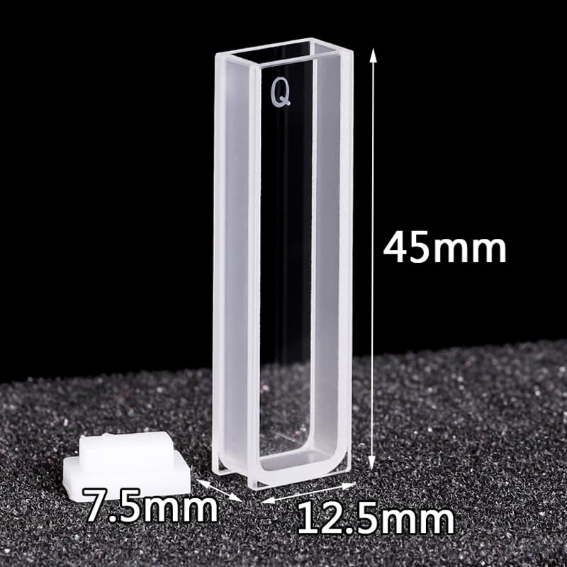 1 cuvette en quartz avec couvercle (5 mm)/cellule en quartz/spectrophotomètres sans colle(Frit sintering)