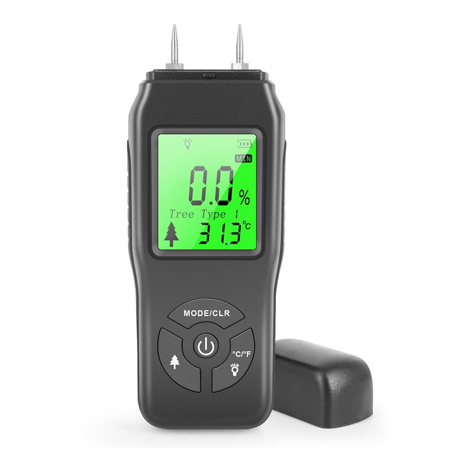 Mnmioio 2 Digital Moisture Tester, Gn601 Wood Moisture Meter 0-99.9% Digital Dampness Sensor Detector Multiscene Measure Pin-Type For Wood/Building Materials(2)
