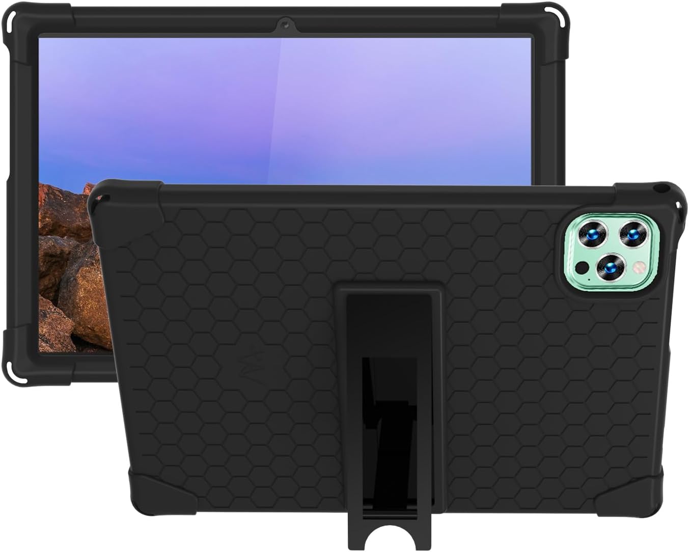 (for Vortex Tab 10) Transwon Kids Silicone Case Cover for