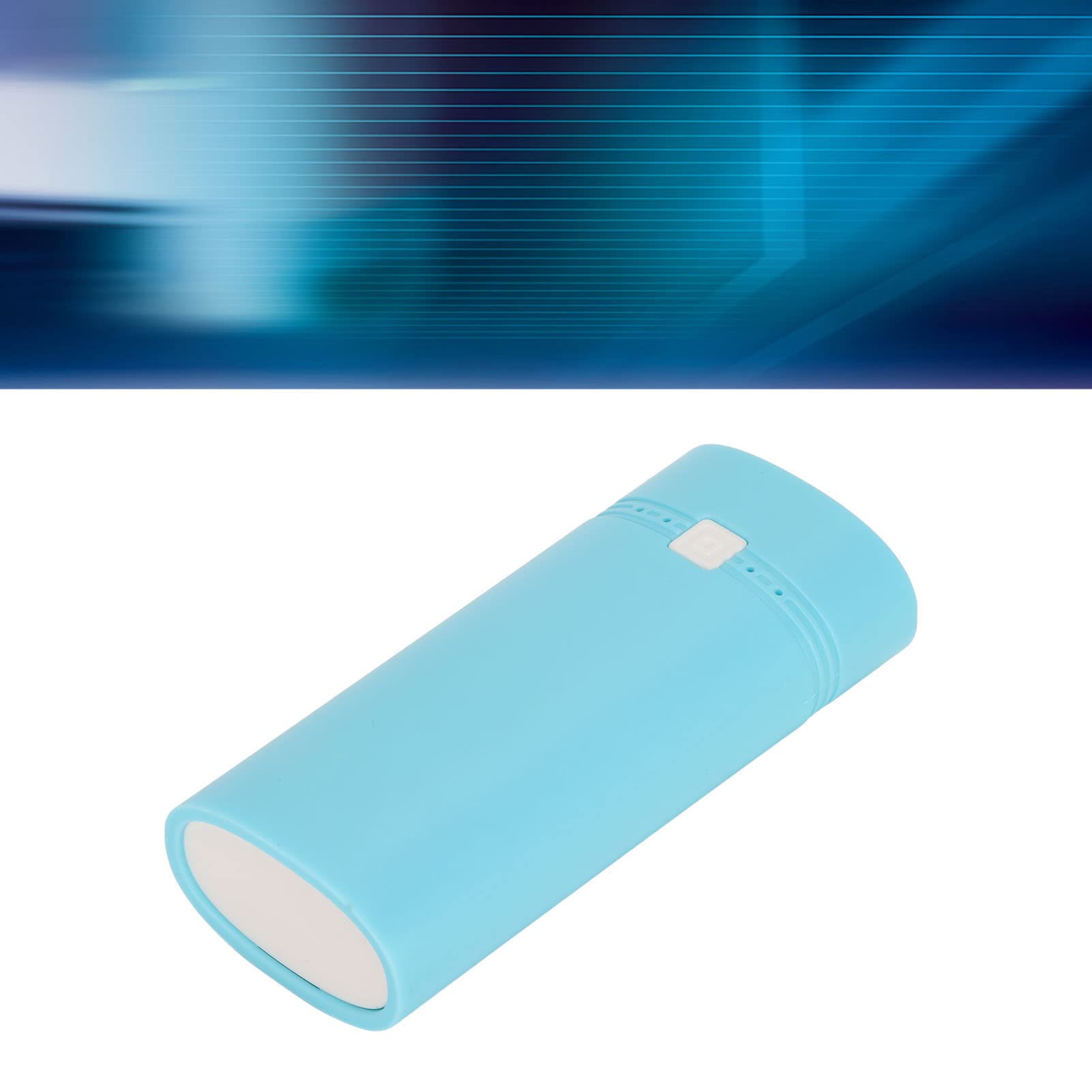 01 02 015 USB Power Bank, Portable ABS Fashionable Lightweight 2x18650 DIY Power Bank Box for MP4(Blue)