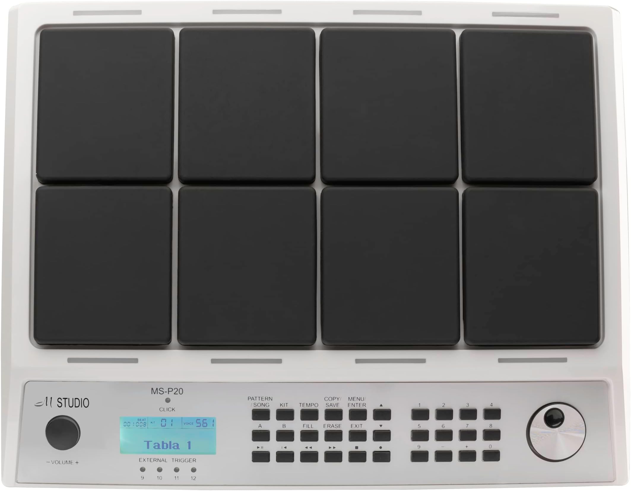 M-Studio MS-P20 PRO White Digital Percussion Octapad