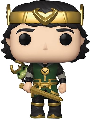 Miniatura 6 de POP Marvel Loki - Kid Loki con cocodrilo Loki Pop! Figura de vinilo (empaquetado con funda protectora compatible con POP Box), multicolor, 3.75