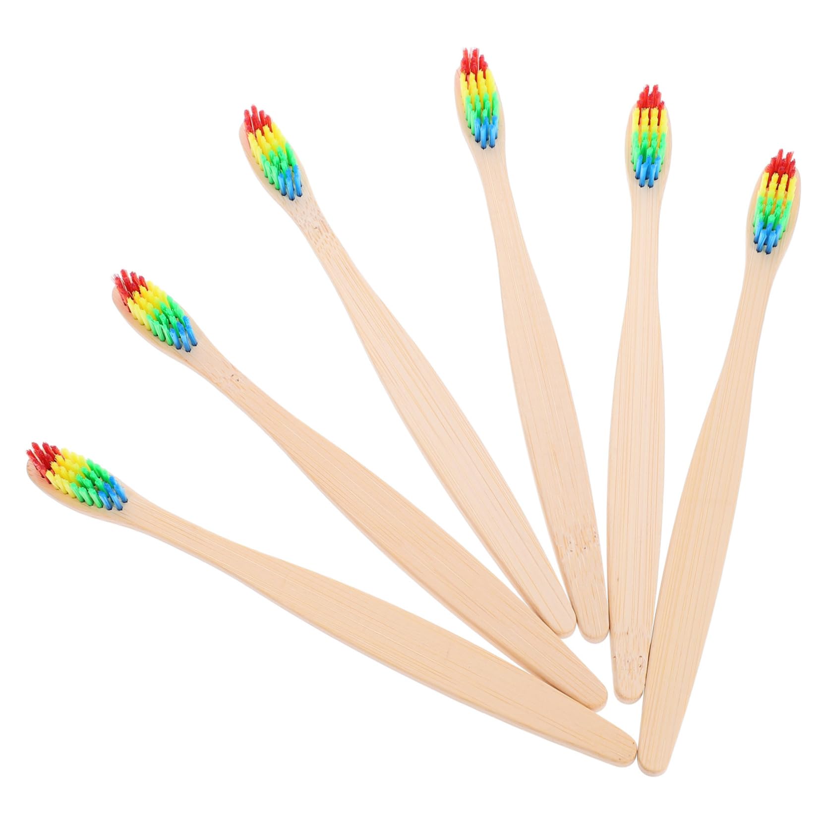Healeved 30pezzi Spazzolini Da Viaggio Bamboo Con Setole Morbide Spazzolini Ecologici Per Igiene Orale Per Campeggio e Viaggi