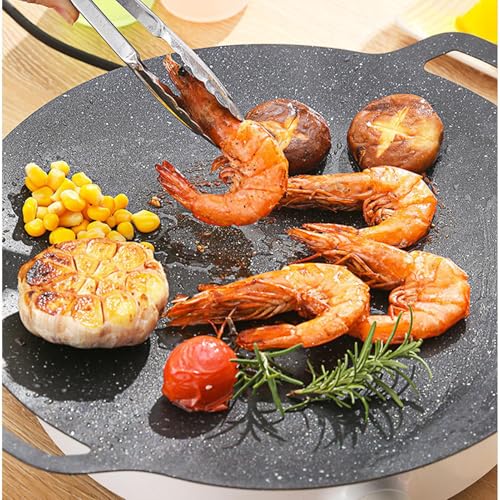 Poêle à grill coréenne anti-adhésive et circulaire pour la cuisson - 7