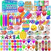 Party Favors for Kids 8-12 4-8, 150-Pack Fidget Toys Bulk, Treasure Box Toys for Classroom, Stocking Stuffers Goodie Bags, Classroom Prizes, Birthday Holiday for Boys Girls