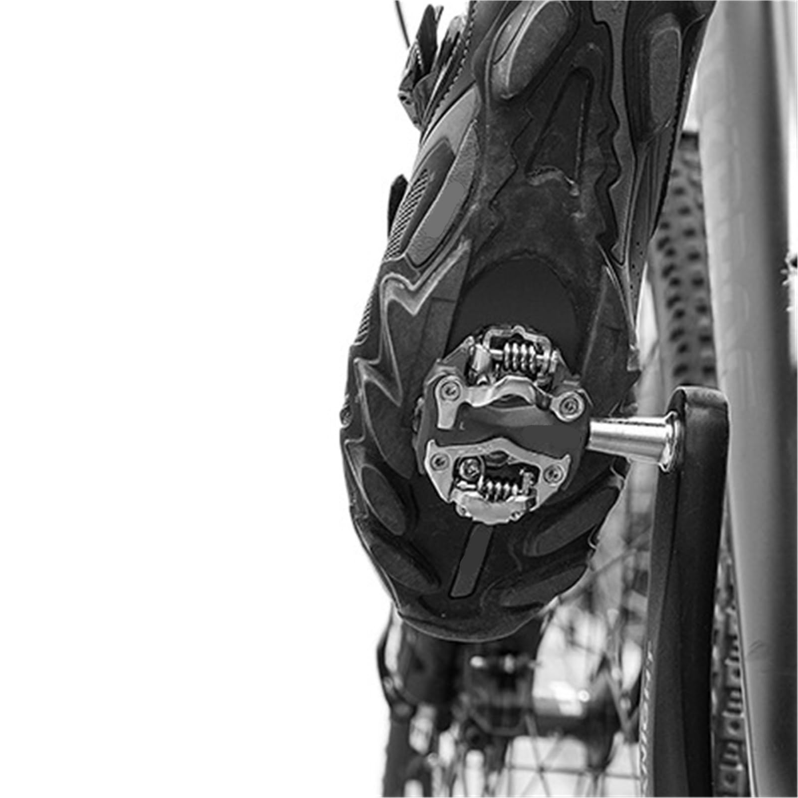 Compatible con Pedales MTB automáticos ZERAY SPD | Cuerpo de aleación, eje de Cr-Mo, tensión ajustable, incluye tacos, de doble cara