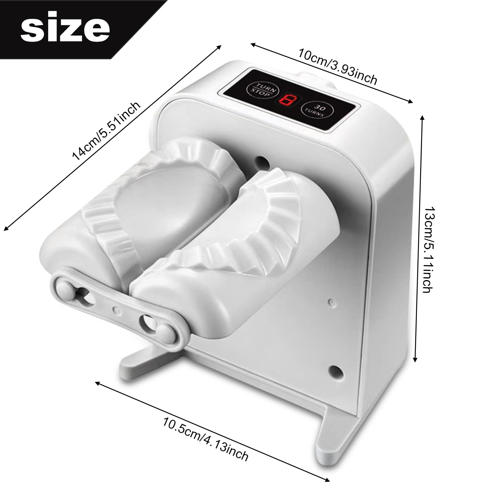 BAIFULAI Machine à raviolis électrique rechargeable par USB - Machine à boulettes automatique - Machine à raviolis - Moules à raviolis - Pour la maison, le restaurant - Rapide et pratique
