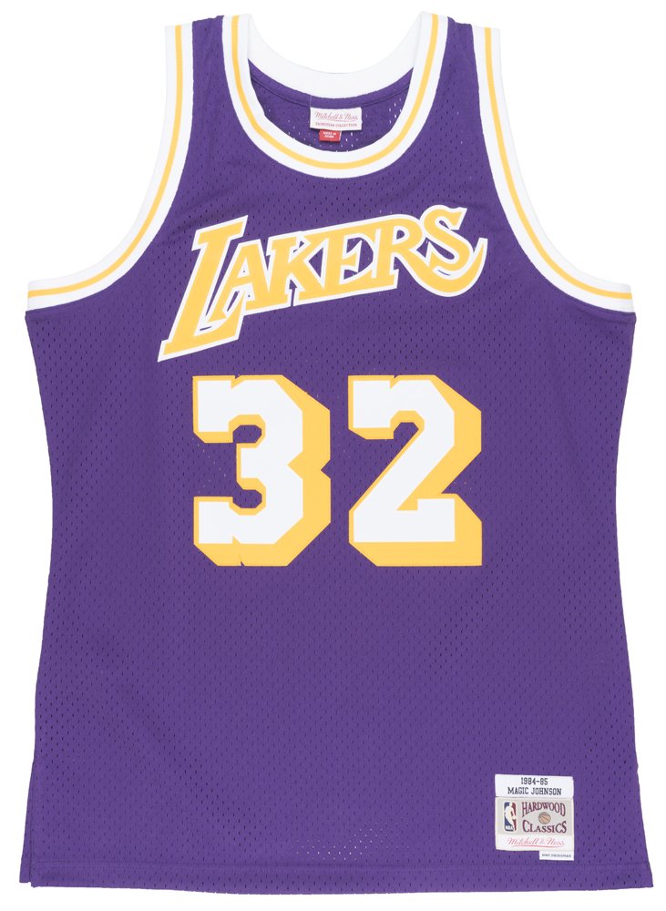 Mitchell and Ness Magic Johnson Lakers Purple Swingman Jer (353J-329FGYEJH)