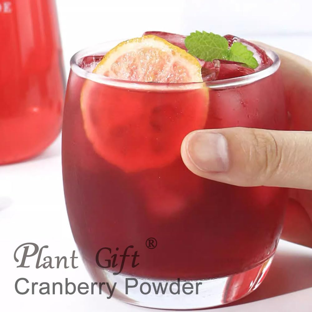 100% Natural Pure Cranberry Powder 100g/3.52oz 蔓越莓粉 polvo de arándanos puros para batidos, batidos, panadería y bebidas, | sin conservantes, liofilizado, sin azúcar añadido