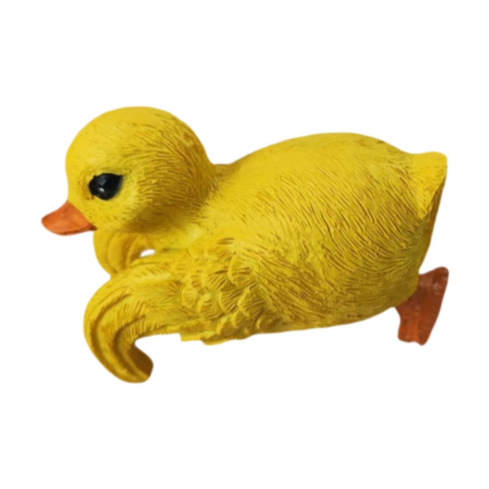 Statue de canard pour jardinière et porche décoration de jardin jaune F Fityle