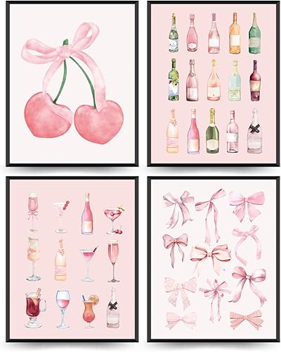 Miniatura 14 de ETVISO Juego de 4 impresiones artísticas de pared de 8 bolas de guepardo retro Y2K color azul claro, con texto en inglés «What If It All Workout»,