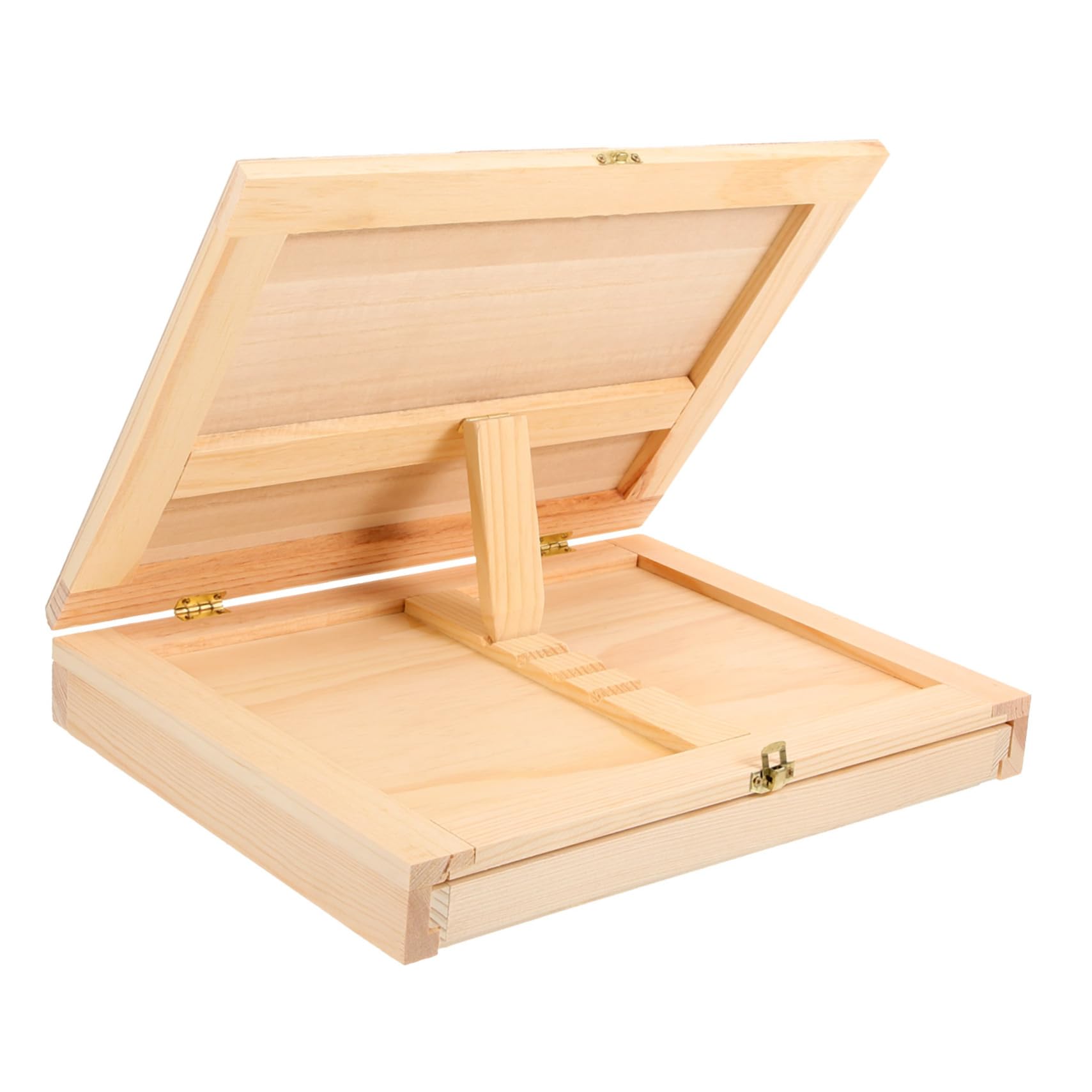 CIMAXIC Artist Wood Board Drawing Board with Drawer Portable Sketching Easel for Outdoor Use