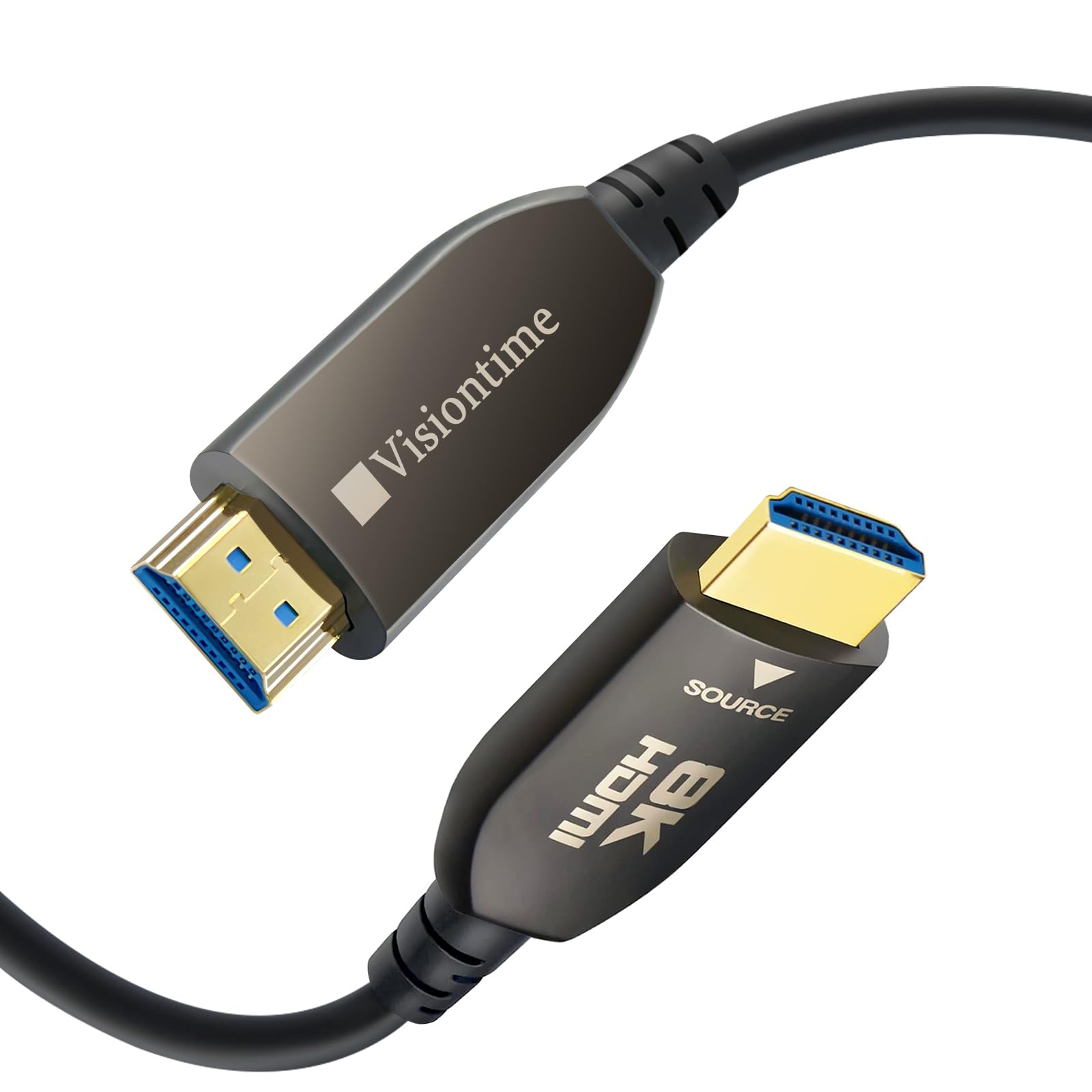 Cavo HDMI in fibra ottica 8K, 15 m, 48 Gbps ad altissima velocità, 8K60Hz 4K120Hz 2K144Hz HDR/eARC, HDCP 2.2 e 2.3/3D compatibile per PS5, X Box Series X, GPU desktop serie 30 e 40 (15 m)