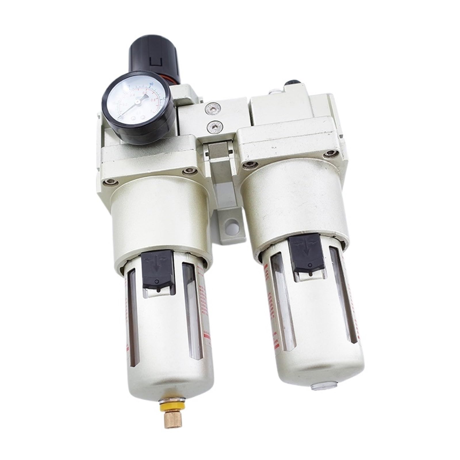 Regulador y lubricador de filtro de aire AC5010-06/10 3/4 1" Unidad neumática FRL con drenaje manual/automático(AC5010-06D)