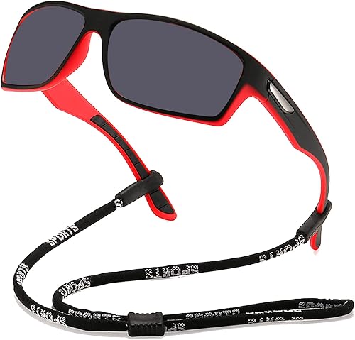 Lentes de sol polarizados de lectura cuadrados para mujeres y hombres, marco deportivo ligero, protección UV, lupa de pesca