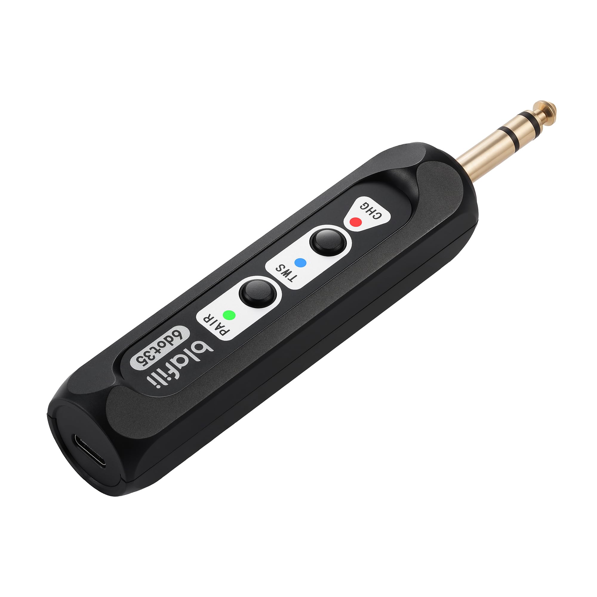 blafili 6.35 1/4“ Jack TRS Bluetooth v5.1 Music Receiver, aptX HD aptX Low Latency AAC SBC TWS, Rechargeable Battery 10hrs Long Playtime, USB-C DAC