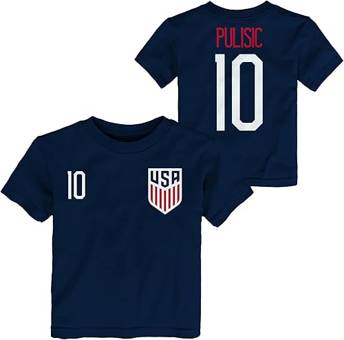 Outerstuff World Cup Soccer National Teams Unisex Kids Us Soccer Name & Number Short Sleeve Tee disponible en Yaxa Costa Rica