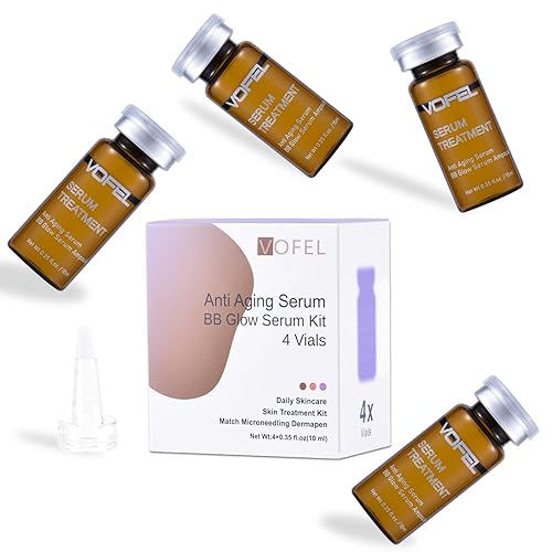 VOFEL Suero antienvejecimiento con ácido hialurónico para microneedling Dermapen Serum BB Glow Starter Kit Ampollas de suero para rostro de 035 VOFEL Suero antienvejecimiento con ácido hialurónico para microneedling Dermapen Serum BB Glow Starter Kit Ampollas de suero para rostro de 035