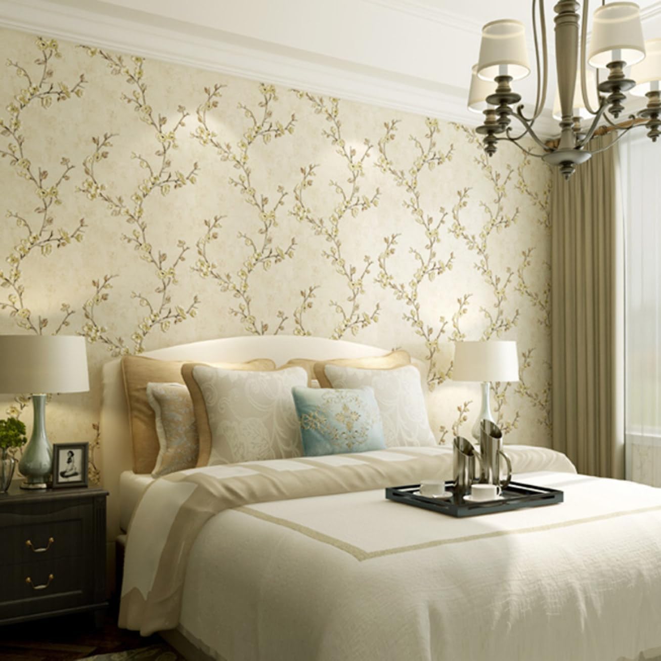 VALER 壁紙シール はがせる 53cm*9m おしゃれ 北欧 壁紙の上から貼れる 壁紙 補修 厚手 無地 防水 賃貸 花柄 クロ