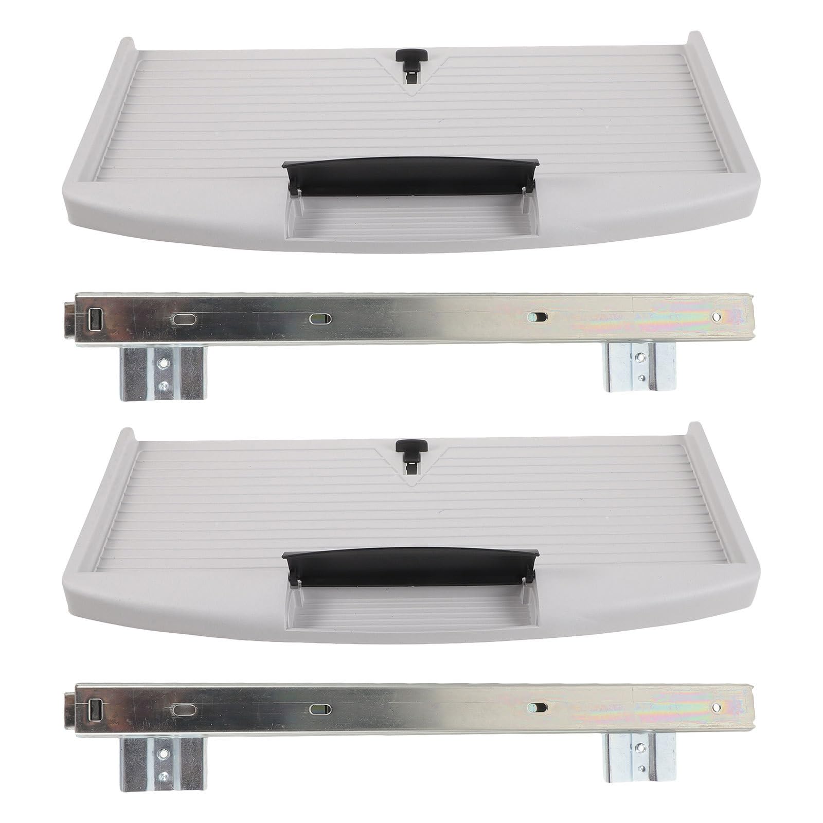 2 Sets Tastaturablage unter dem Schreibtisch, ausziehbare Tastatur- und Mausablagen für Büro und Zuhause, platzsparendes Schreibtischzubehör, einfache Installation