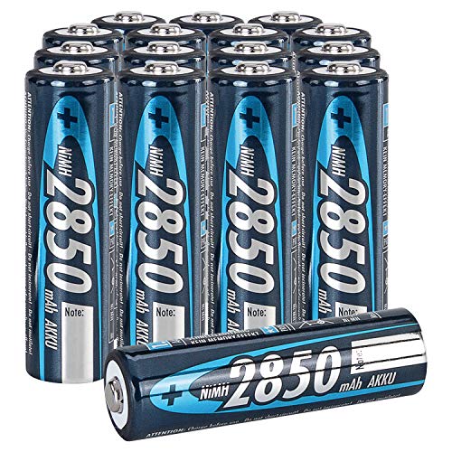 ANSMANN Rechargeable Batteries AA 2850 mAh NiMH - High Capacity Double...