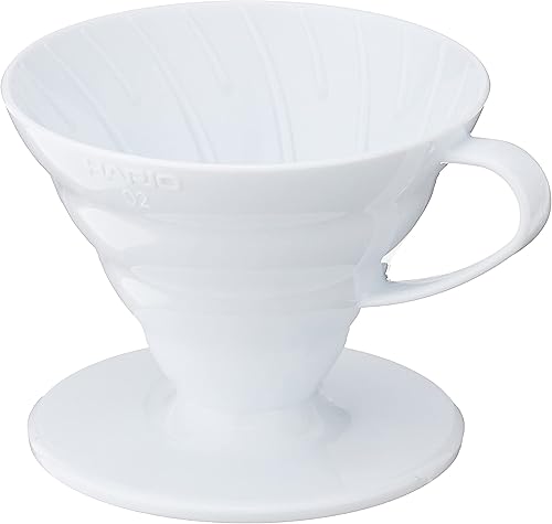 Hario V60 - Gotero de plástico para café tamaño 02 color blanco