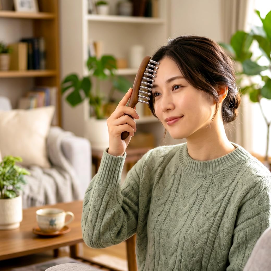 Amazon.co.jp: テラヘルツ 頭皮 マッサージ用 ブラシ くし型