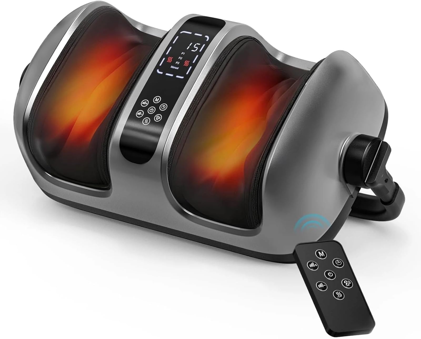 Masajeador de piernas y pies con calor, masaje Shiatsu 3D para fascitis plantar y aliviar el dolor de artritis, control remoto ajustable, para atletas, oficina y trabajadores de pie
