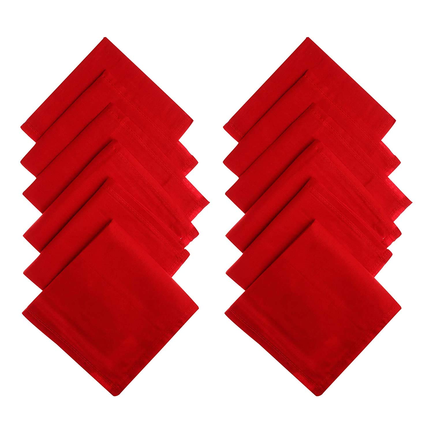 tendsy Men's Cotton Handkerchief Big Size - Red | Large Rumal for Men | High Absorbent Professional Pocket Square Hankies for Daily Use, Gifting & Formal Wear-picture-14