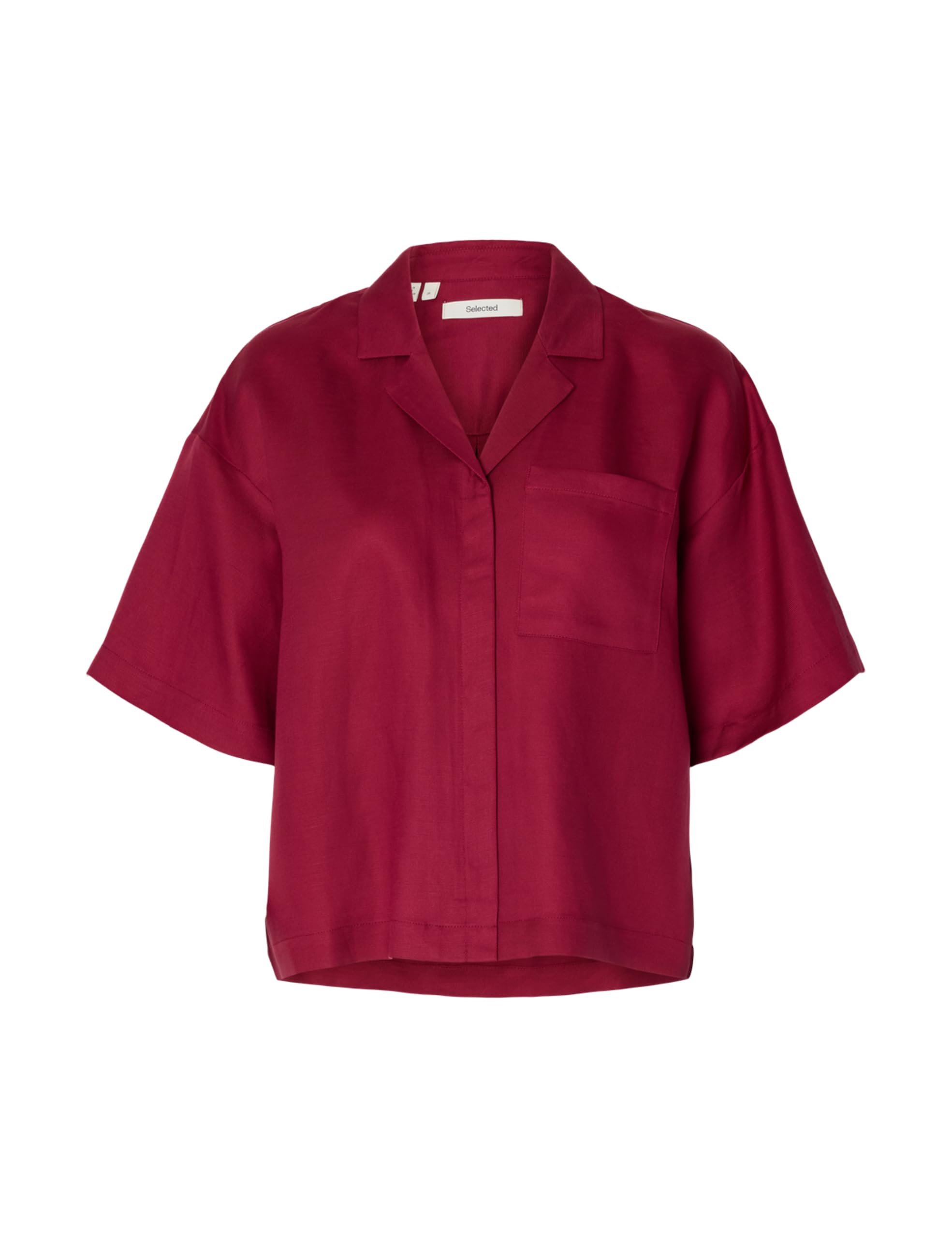Slflyra Boxy Linen Noos Chemise 2/4 Femme