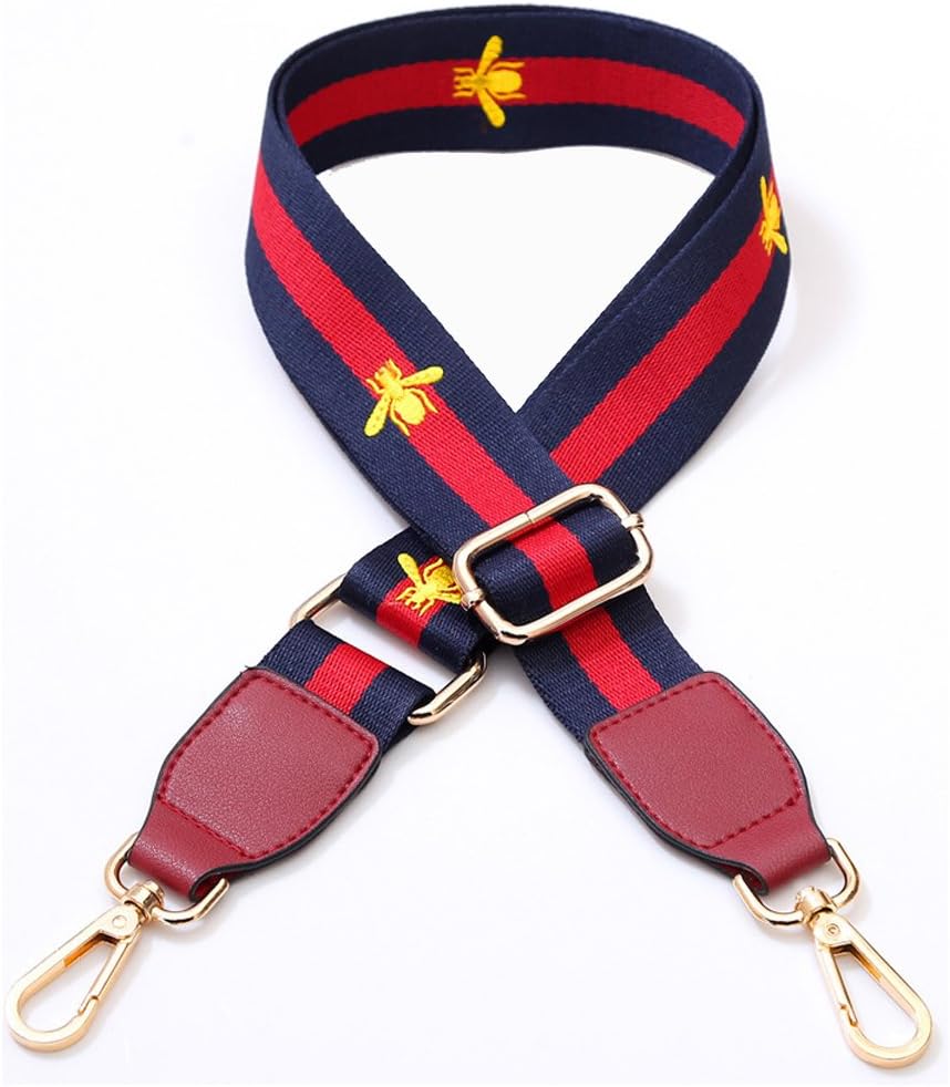 Umily 80cm-130cm Length Shoulder Strap Adjustable Shoulder Bag Strap DIY Flower Rivet Handle Crossbody Bag Strap Replacement