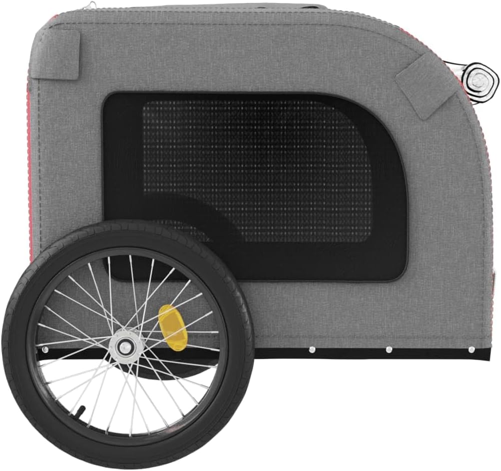 Pet Bike Trailer for Dogs, Foldable Bicycle Pet Stroller with Water-Resistant Oxford Fabric, Durable Iron Frame, 99 lbs Capacity for Outdoor Riding