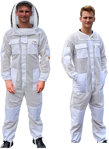 Miniatura 5 de Oz Armour Traje de apicultura ventilado Super Cool Air Mesh con esgrima y sombrero de ala redonda (4XL)