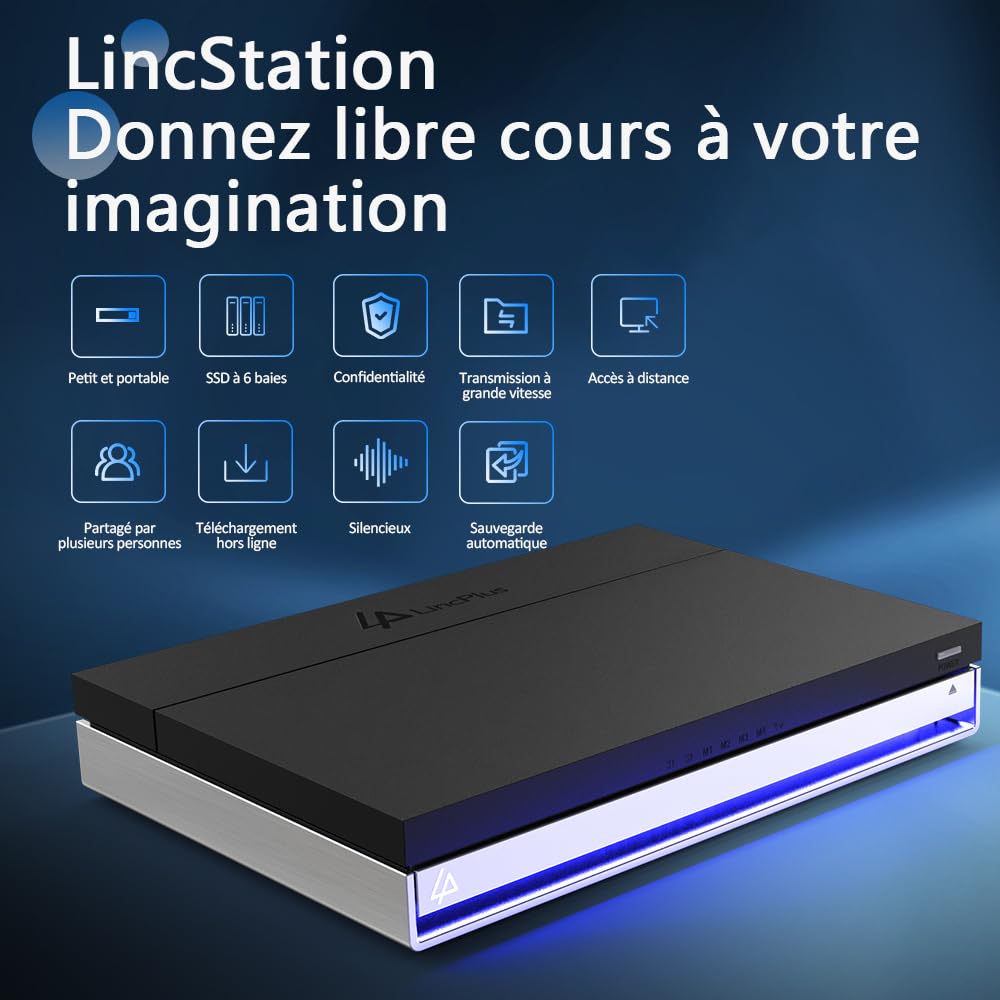 LincStation N1 Serveur NAS 6 Baies | 16 Go de RAM | 128 Go eMMC | 2 x SATA HDD + 4 x M.2 NVMe SSD | Intel Quad-Core | 2,5GbE | HDMI 4K | Garantie 2 Ans | Stockage Connecté Réseau (sans Disque)