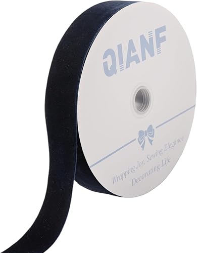 Miniatura 75 de Cinta de terciopelo caqui vintage, 3/8 pulgadas x 25 yardas 143-caqui,003-negro,045-rojo,159-verde musgo,165-Verde,180-Azul