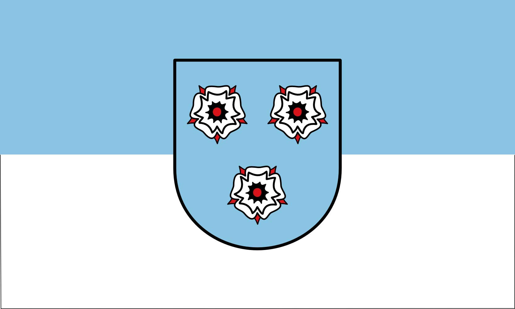 Drapeau Mettlach grand format officiel de la municipalité allemande