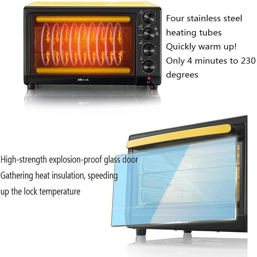 Mini 32L Electric Oven with Precision Temperature Control 0-230°C and 0-60min Timing 1600W Three-Layer Multi-Function Hot Air with Lighting Oven Commodity Code: LXJ-32 Aesthetic and l