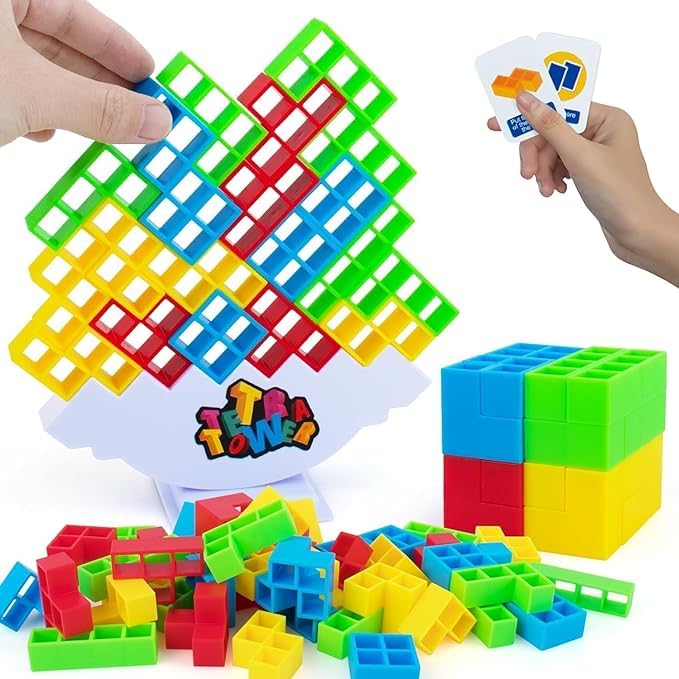 SPORTSTHAL Tumble Tower Game - Classic Block Stacking Game for Kids and Adults | Fun Puzzle and Learning Multicolor Stack Toys | Perfect for Family Game Nights and Developing Balance and Coordination (B0D76QK4MQ) Amazon Price History, Amazon Price Tracker