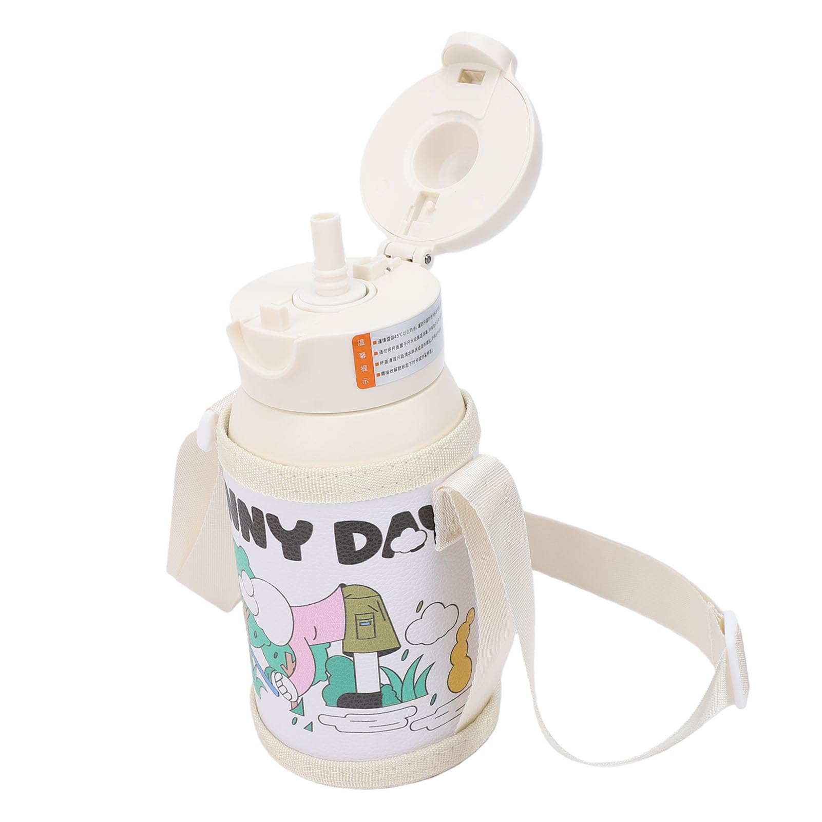 Matybobe Gourde Isotherme 500ML avec Empreinte Digitale, Acier