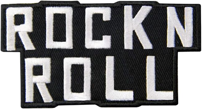 Rock and Roll Patch Embroidered Punk Heavy Metal Musical Applique Badge Iron On Sew On Emblem