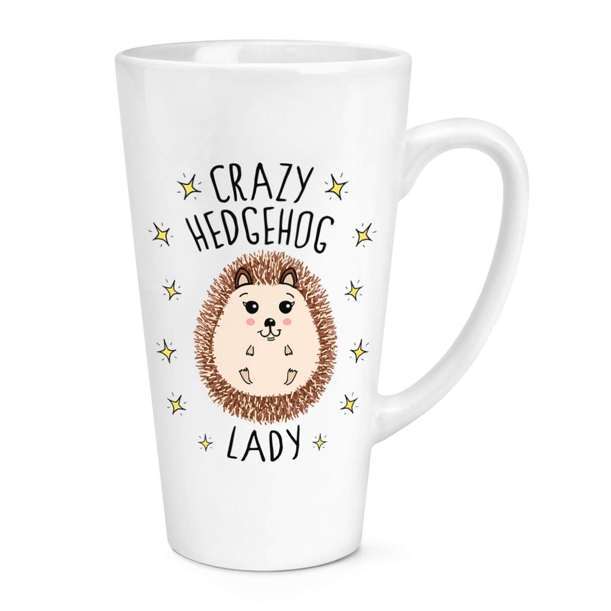 Crazy Hedgehog Lady 17oz Large Latte Mug Cup