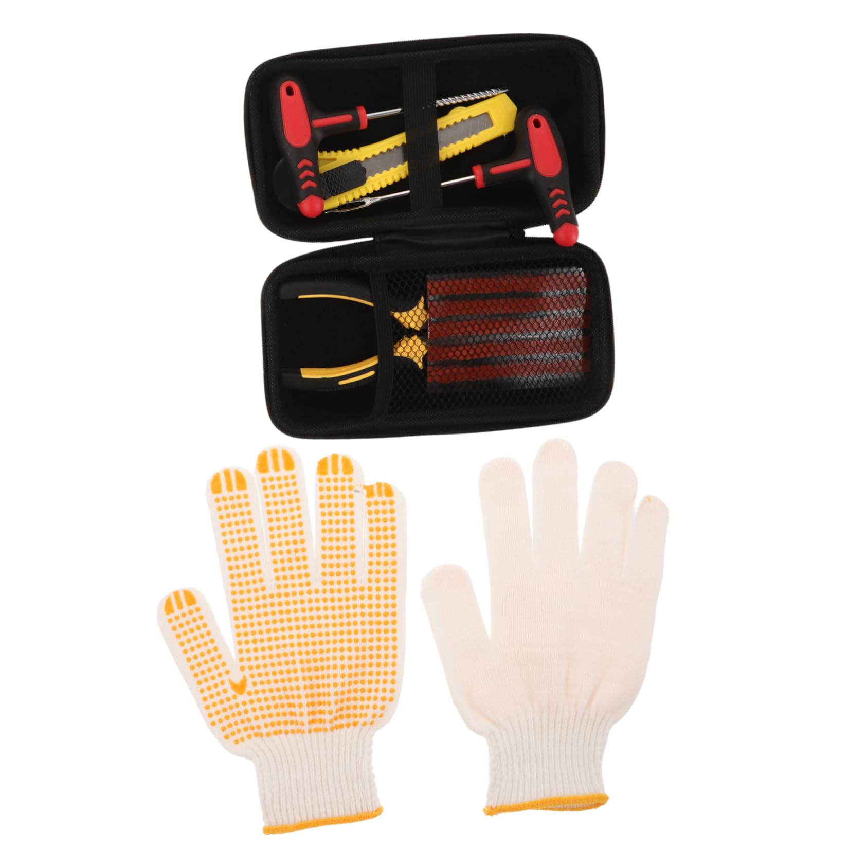 Unomor -in- Repair Kit Car Motorcycle Truck Tire Patch Set Heavy Duty Plugs for Quick