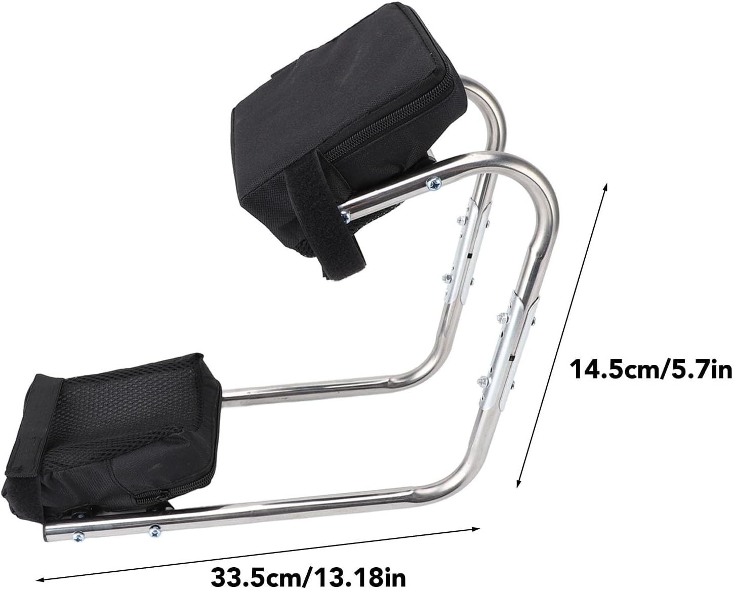Rodillera Y Asiento De Acero Inoxidable Para Jardinería, Soporte Ergonómico Multifuncional Para Tobillo Y Piernas, Ideal Para Trabajos De Jardinería, Color Gris