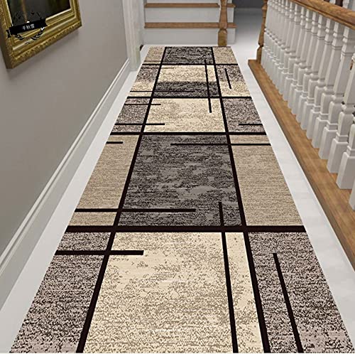 ZZUU Tapis de Passage Grand Tapis De Couloir,Lavable antiderapant Motifs Géométriques Tapis Cuisine,Antidérapant Entrée Tapis for Cuisine Salon Chambre Entrée,Tapis Chambre Adulte Cover