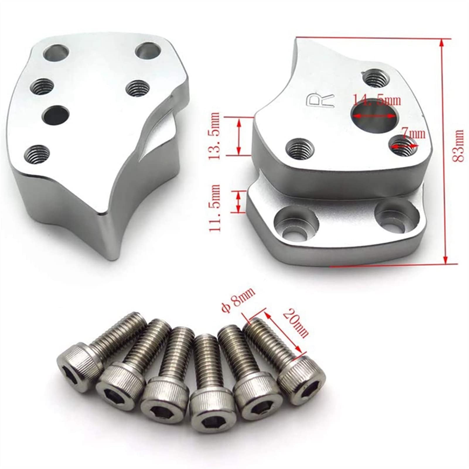 Guidons pour Yamaha FJR 1300 FJR1300 Riser Spacer Base Siège Adaptateur