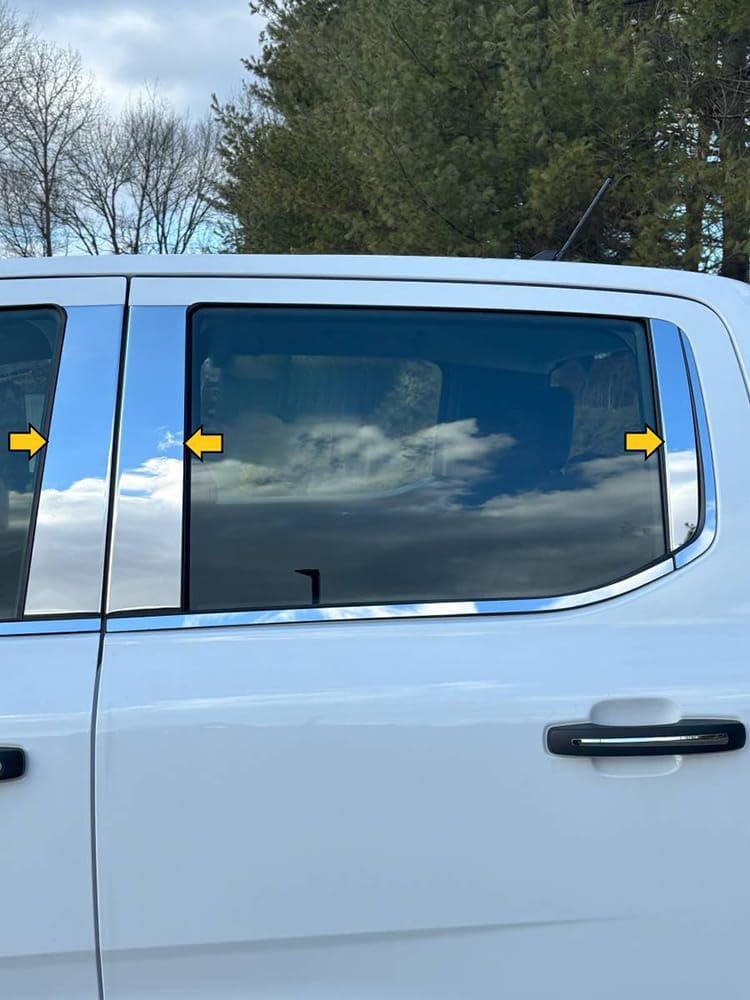 Amazon.com: Elite Auto Chrome Polished Pillar Post Trim for Ford
